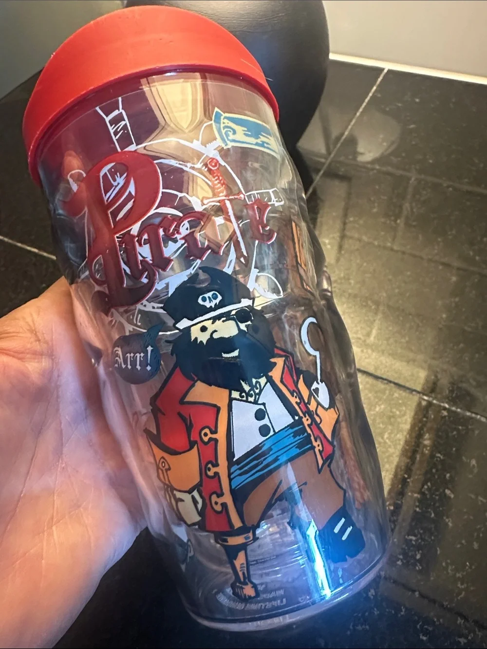 Kids tervis Red-Lid Pirate Graphic Tumbler